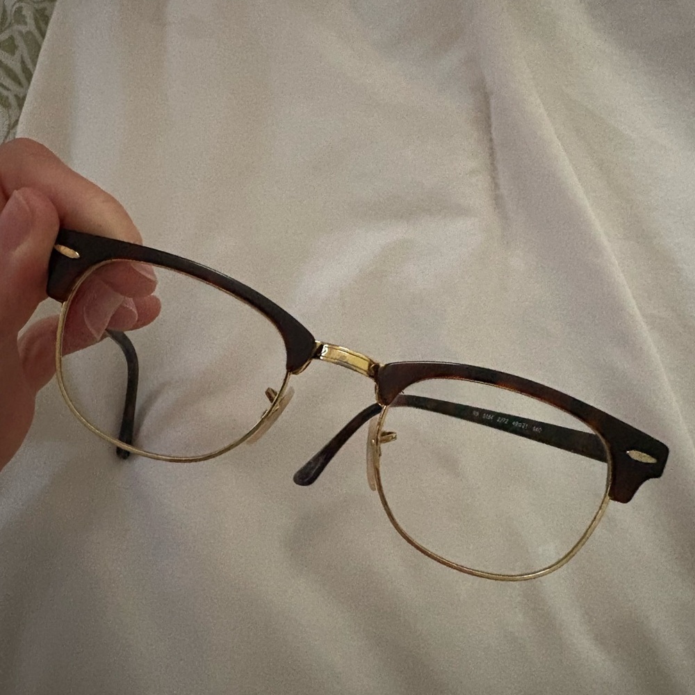 Ray-Ban Brown and Gold Glasses